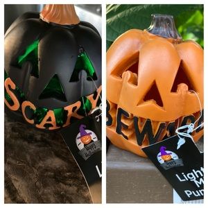 NWT LED Light Up Color Changing Jack O Lantern